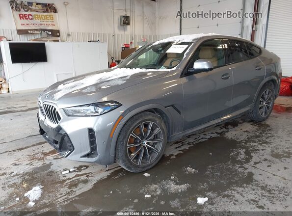 5UX33EX05S9Z55414 2025 BMW X6 Серый Передняя левая четверть