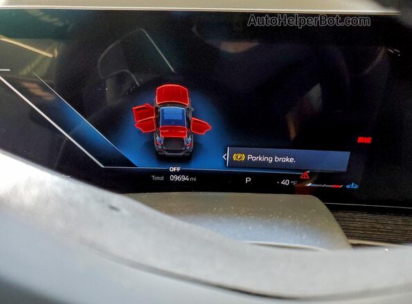 5UX33EX07T9155845 2026 BMW X6 Blue Вид щитка приладів