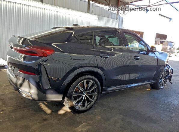 5UX33EX07T9155845 2026 BMW X6 Blue Задня права чверть