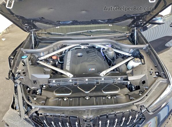 5UX33EX07T9155845 2026 BMW X6 Blue Вид підкапотного простору