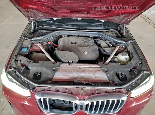 5UX43DP06N9K87898 2022 BMW X3 Бордовый Вид подкапотного пространства