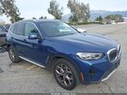 2022 Bmw X3 Sdrive30i Синий vin: 5UX43DP07N9M15503
