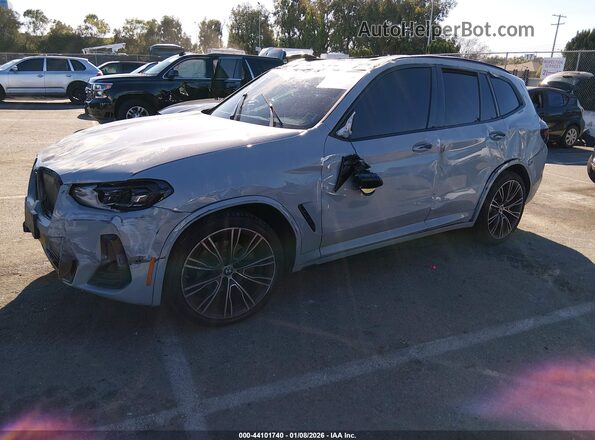 5UX43DP09N9L67017 2022 BMW X3 Серый Передняя левая четверть