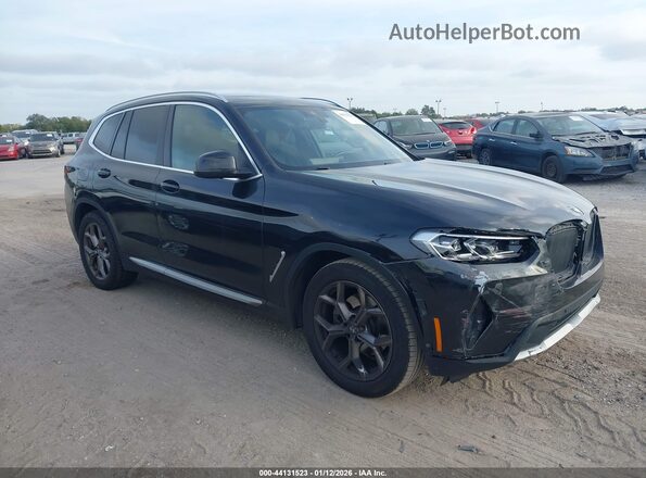 5UX43DP0XN9L36150 2022 BMW X3 Black Przód prawy