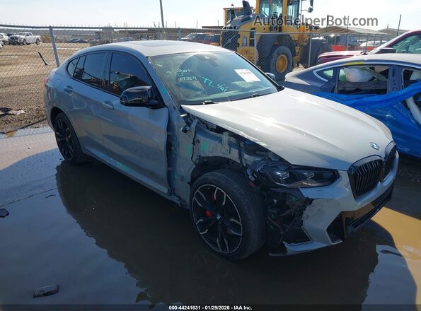 5UX43DT03P9R28238 2023 BMW X4 Серый Передняя правая четверть