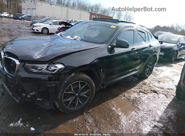 5UX43DT08N9J95469 2022 BMW X4 Черный Передняя левая четверть