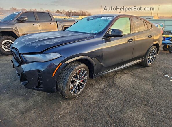 5UX43EX09S9Y85775 2025 BMW X6 Черный Передняя левая четверть
