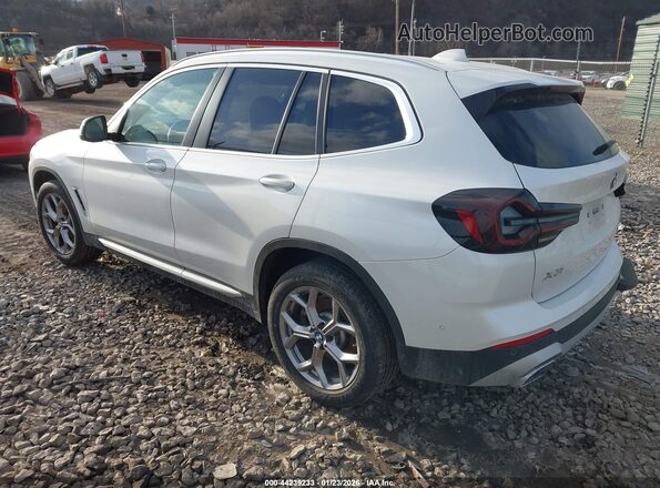 5UX53DP01P9S65668 2023 BMW X3 White Rear left