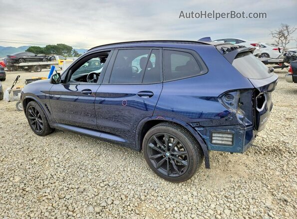 5UX53DP04N9K99732 2022 BMW X3 Синий Задняя левая четверть