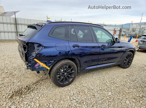 5UX53DP04N9K99732 2022 BMW X3 Синий Задняя правая четверть