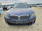 2022 Bmw X3 Xdrive30i Синий vin: 5UX53DP04N9K99732