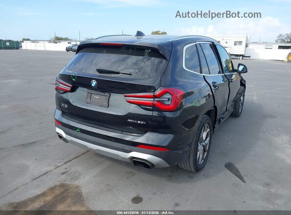 5UX53DP06P9P74025 2023 BMW X3 Black Trasero derecho