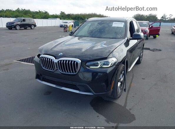 5UX53DP06P9P74025 2023 BMW X3 Black Vista tres cuartos delantera izquierda