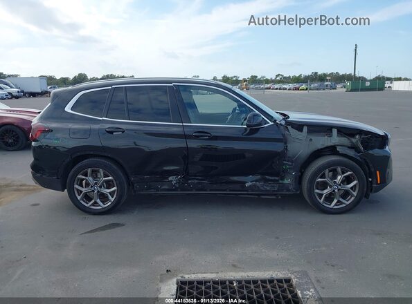 5UX53DP06P9P74025 2023 BMW X3 Black Vista interior de 360 grados