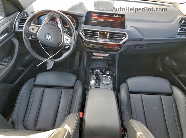 5UX53DP08P9T15627 2023 BMW X3 Black Вид панелі приладів