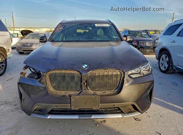 5UX53DP08P9T15627 2023 BMW X3 Black Вид спереду