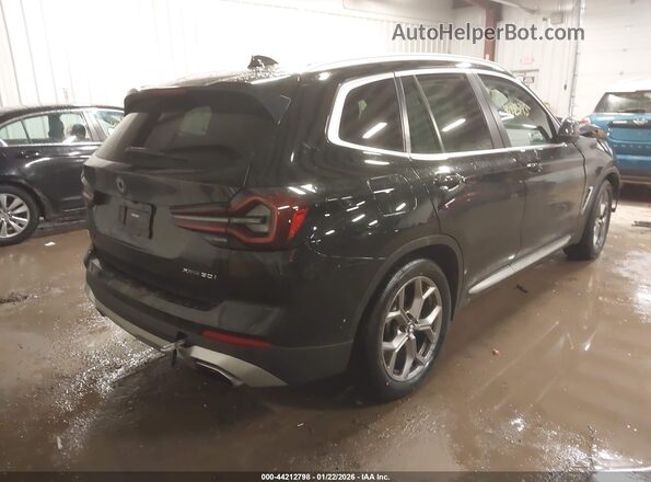 5UX53DP09N9K12438 2022 BMW X3 Black Tył prawy