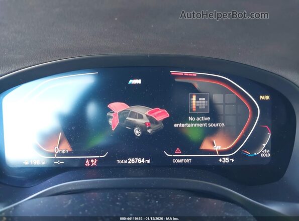 5UX53DP09P9P35770 2023 BMW X3 Black Vista de los asientos traseros
