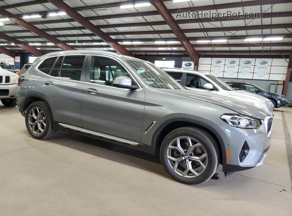 5UX53DP09P9S97784 2023 BMW X3 Silver Przód prawy