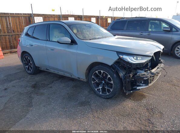 5UX53GP03S9099616 2025 BMW X3 Gray Передня права чверть