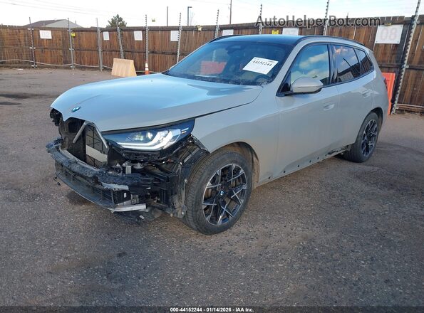 5UX53GP03S9099616 2025 BMW X3 Gray Передня ліва чверть