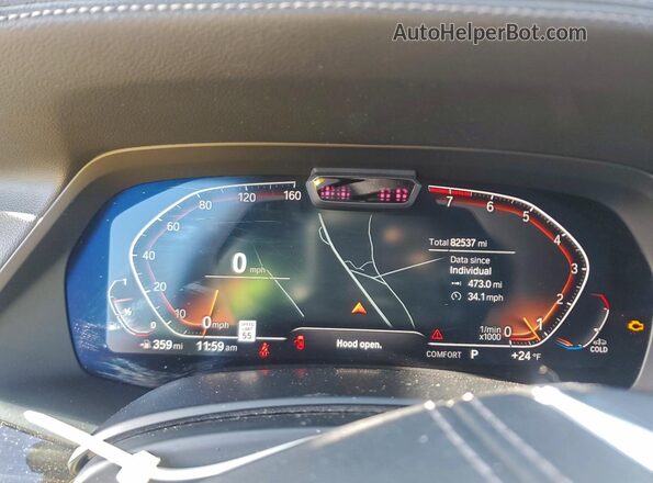 5UXCR6C03LLL75447 2020 BMW X5 Белый Вид щитка приборов
