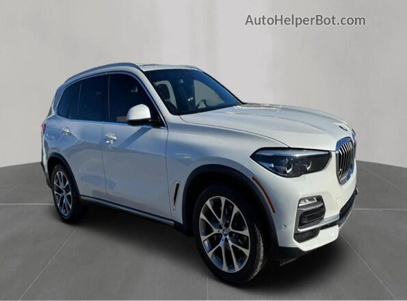 5UXCR6C59KLL12380 2019 BMW X5 Белый Передняя левая четверть