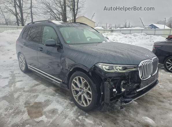5UXCW2C03M9F10123 2021 BMW X7 Charcoal Przód prawy