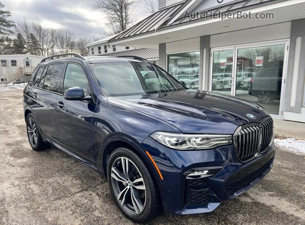 5UXCW2C06N9J79973 2022 BMW X7 Blue Przód lewy