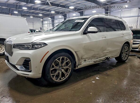 5UXCW2C09L9B77828 2020 BMW X7 Белый Передняя левая четверть
