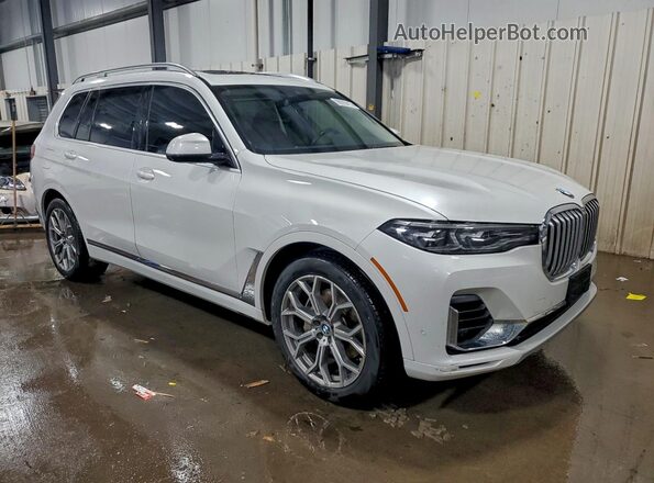 5UXCW2C09L9B77828 2020 BMW X7 Белый Передняя правая четверть