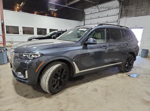 5UXCW2C09M9F03516 2021 BMW X7 Charcoal წინა მარცხენა ხედი სამი მეოთხედიდან
