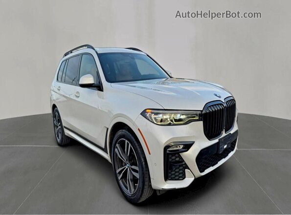 5UXCW2C0XM9F34225 2021 BMW X7 White Առջևի ձախ երեք քառորդ տեսարան