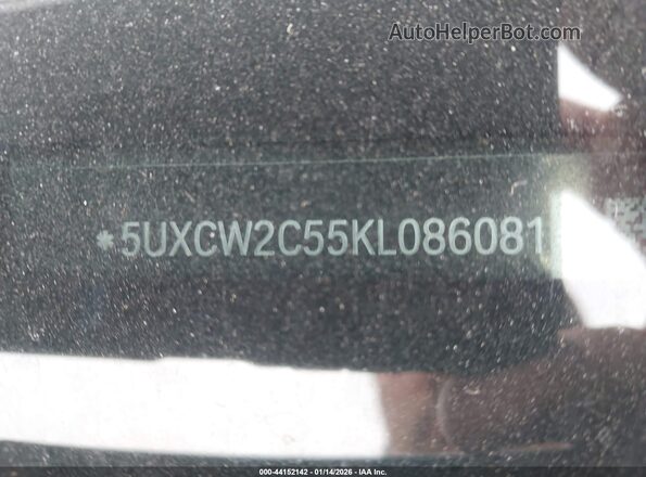 5UXCW2C55KL086081 2019 BMW X7 Black 