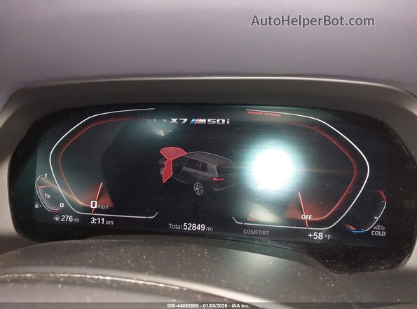5UXCX6C03N9J68840 2022 BMW X7 Dark Blue Widok tylnych siedzeń