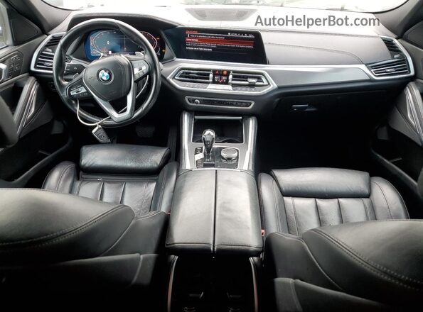 5UXCY4C06L9B82734 2020 BMW X6 White Вид панелі приладів