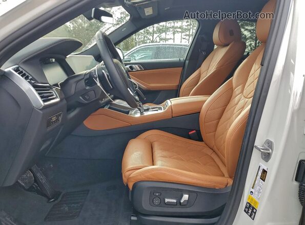 5UXCY6C00P9P38390 2023 BMW X6 Белый Вид салона спереди