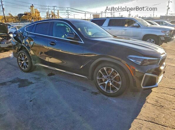 5UXCY6C01P9N76821 2023 BMW X6 Черный Передняя правая четверть