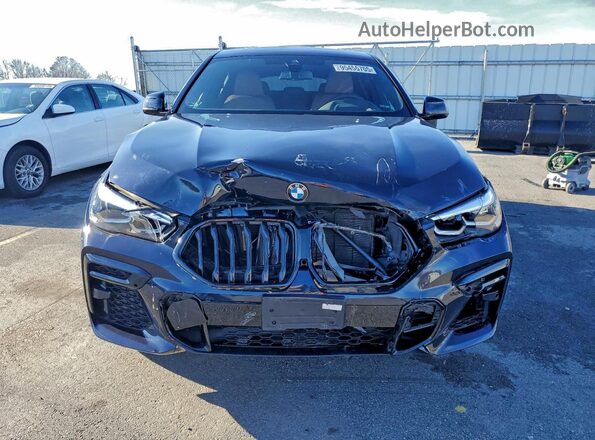 5UXCY6C01P9R02519 2023 BMW X6 Black Դիմացի տեսք