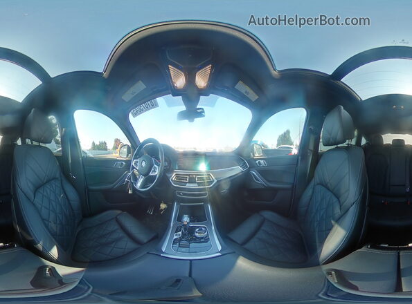 5UXCY6C03P9P83226 2023 BMW X6 Белый Панорамный вид салона 360°