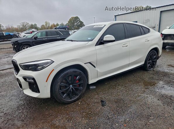 5UXCY6C06M9H65009 2021 BMW X6 Белый Передняя левая четверть