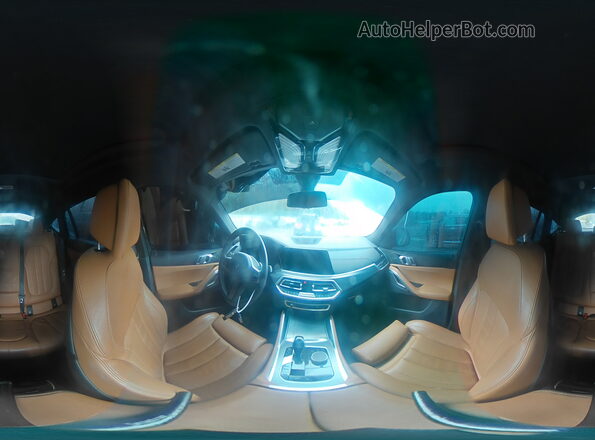 5UXCY6C06M9H65009 2021 BMW X6 Белый Панорамный вид салона 360°