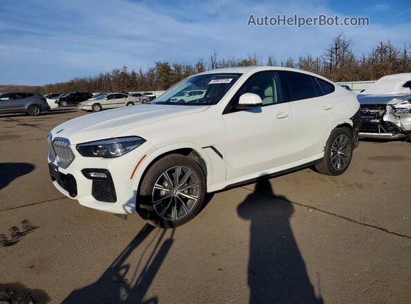 5UXCY6C07L9C14165 2020 BMW X6 White Przód lewy
