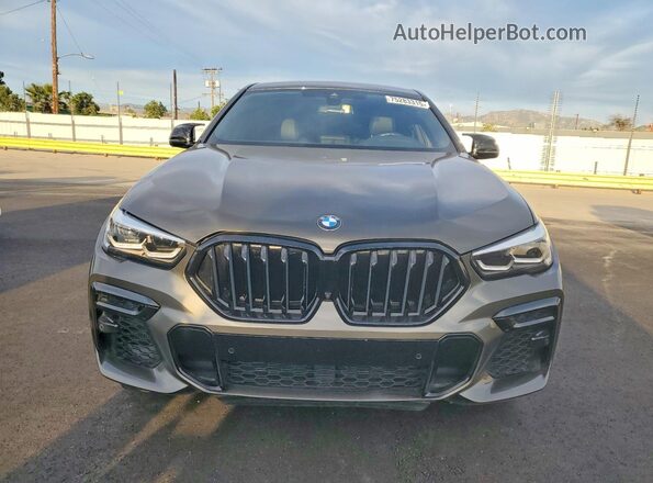 5UXCY6C07P9R94932 2023 BMW X6 Зеленый Вид спереди