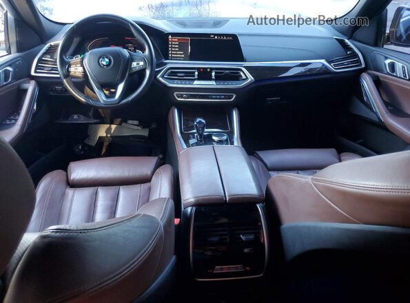 5UXCY6C09L9C59690 2020 BMW X6 White Widok deski rozdzielczej