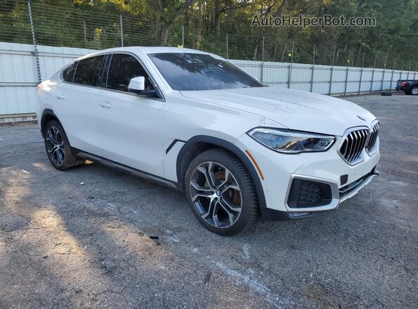 5UXCY6C09L9C59690 2020 BMW X6 White Przód prawy