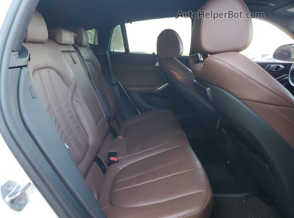 5UXCY6C09L9C59690 2020 BMW X6 White Widok wnętrza z tyłu