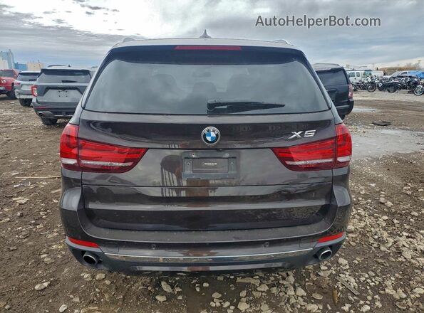 5UXKR2C52G0H42641 2016 BMW X5 Коричневый Вид сзади