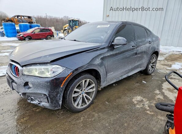 5UXKU2C34H0U28565 2017 BMW X6 Черный Передняя левая четверть