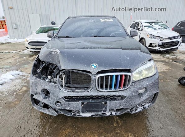 5UXKU2C34H0U28565 2017 BMW X6 Черный Вид спереди